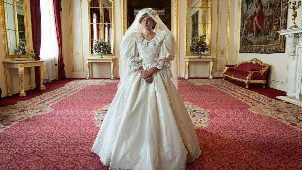 PHOTO:Emma Corrin portrays Princess Diana in Season 4 of "The Crown".