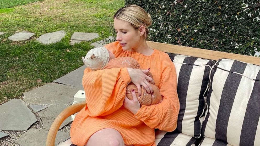 Emma Roberts reveals name of her newborn son in 1st public photo ABC News