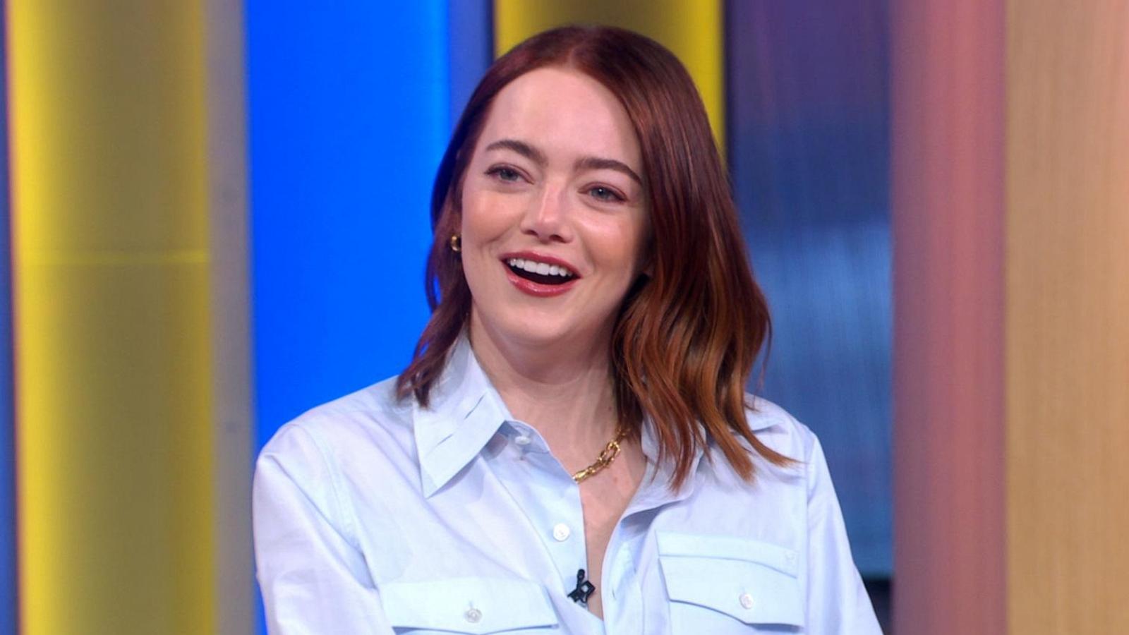 PHOTO: Emma Stone appears on "Good Morning America," Jan. 30, 2024.