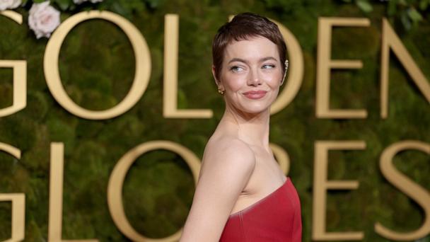Emma Stone debuts dramatic pixie cut at 2025 Golden Globes | GMA Emma Stone debuts dramatic pixie cut at 2025 Golden Globes | GMA