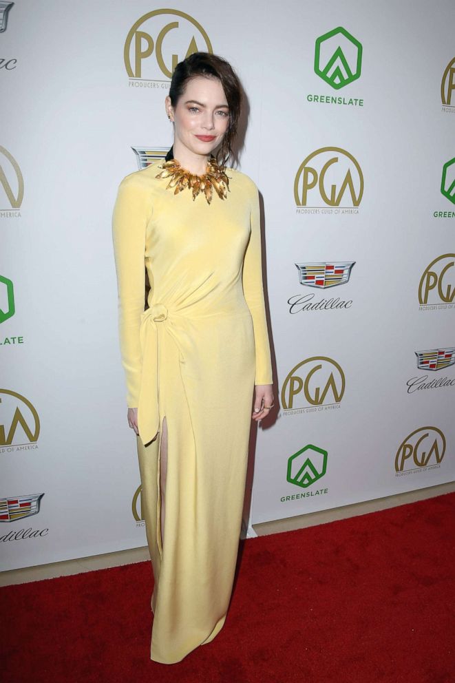 PHOTO: In this Jan. 19, 2019, file photo, Emma Stone attends the 30th annual Producers Guild Awards at The Beverly Hilton Hotel in Beverly Hills, Calif.