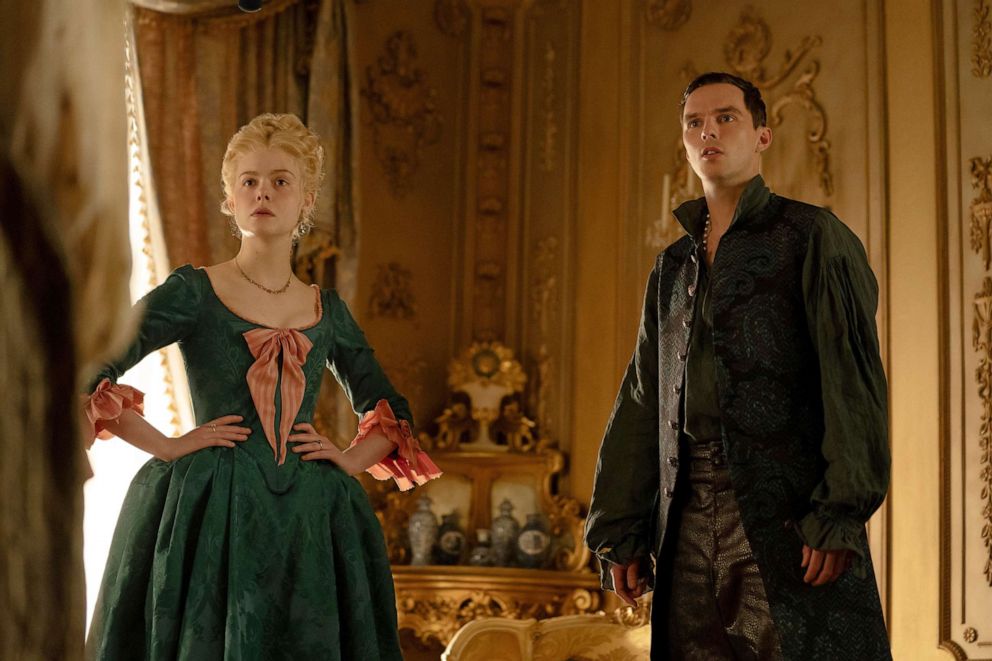 PHOTO: Elle Fanning and Nicholas Hoult appear in an episode of the Hulu series "The Great".