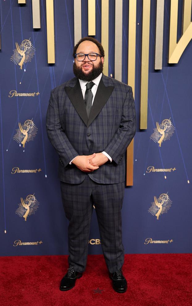 PHOTO: Zach Cherry poses on the red carpet at the 77th Primetime Emmy Awards in Los Angeles, Sept. 14, 2025.