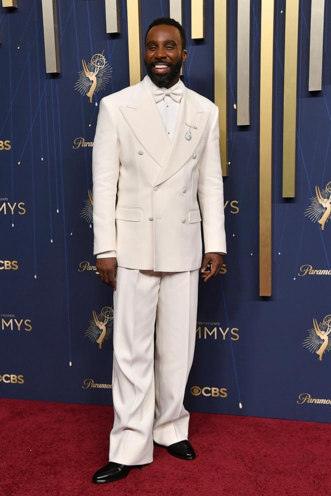 PHOTO: Tramell Tillman arrives at the 77th Primetime Emmy Awards, Sept. 14, 2025, at the Peacock Theater in Los Angeles.