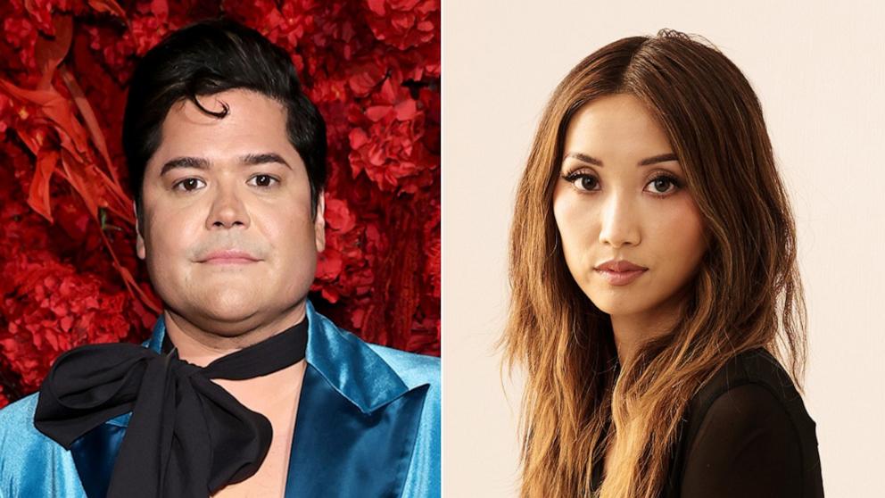 PHOTO: Harvey Guillen attends the Christian Siriano Fall/Winter 2025 runway show,, Feb. 6, 2025, in New York. Brenda Song poses during the Toronto International Film Festival, Sept. 6, 2024, in Toronto, Ontario.