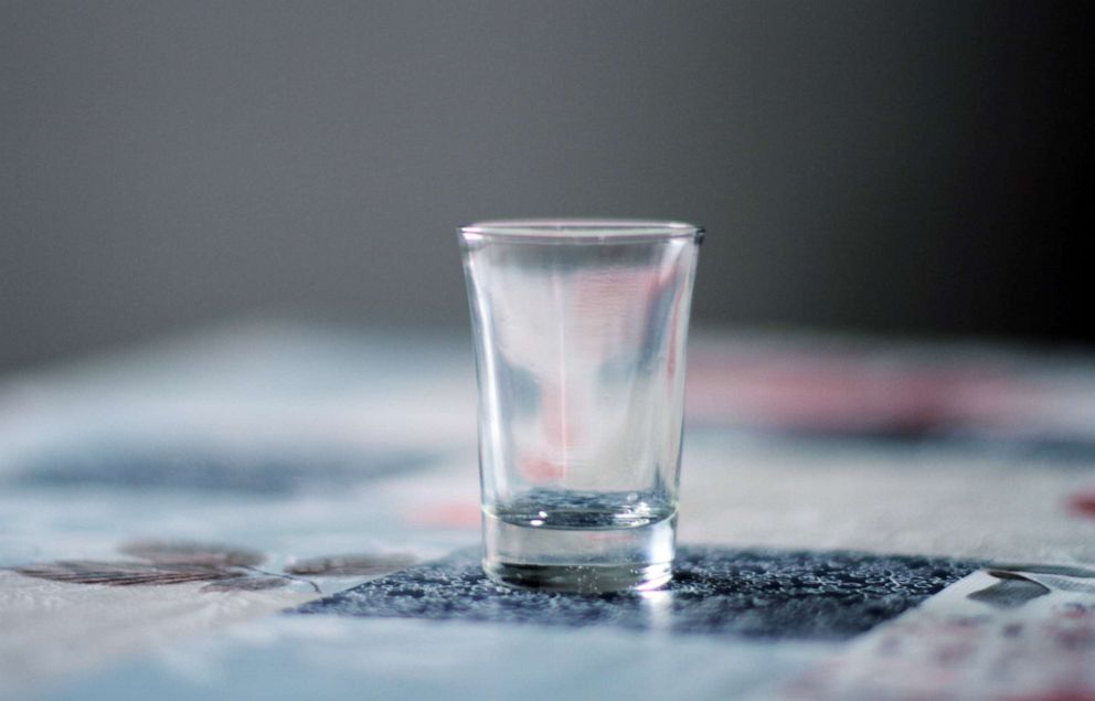 PHOTO: A standard shot glass holds about 1.5 fluid ounces of liquid.