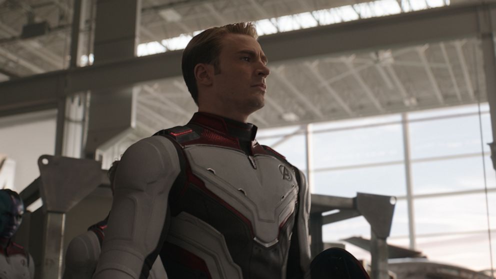 Chris Evans as Captain America in "Avengers: Endgame," 2019.