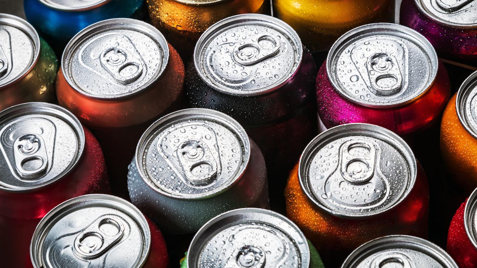 PHOTO: In this undated stock photo, caffeinated beverage cans are shown.