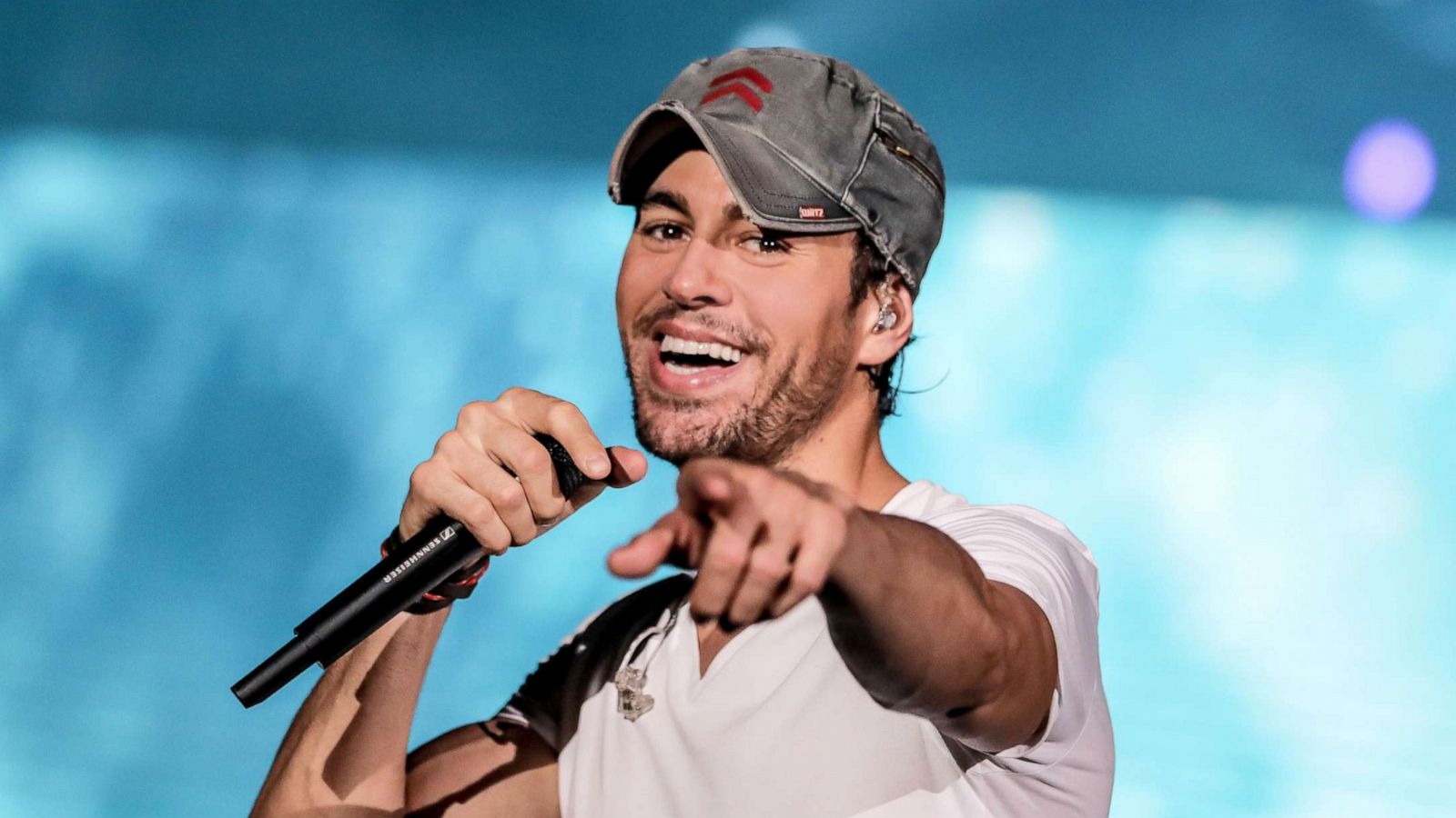 PHOTO: Enrique Iglesias performs at the Emirates Airline Dubai Jazz Festival, in United Arab Emriates, Feb. 24, 2017.