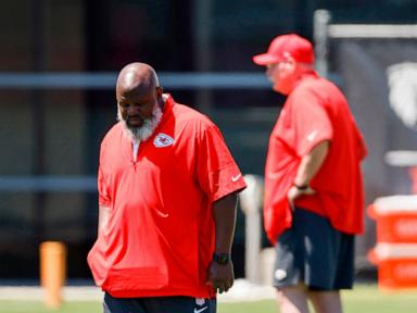 Wife of Chiefs offensive coordinator allegedly shot by couple's son at their home