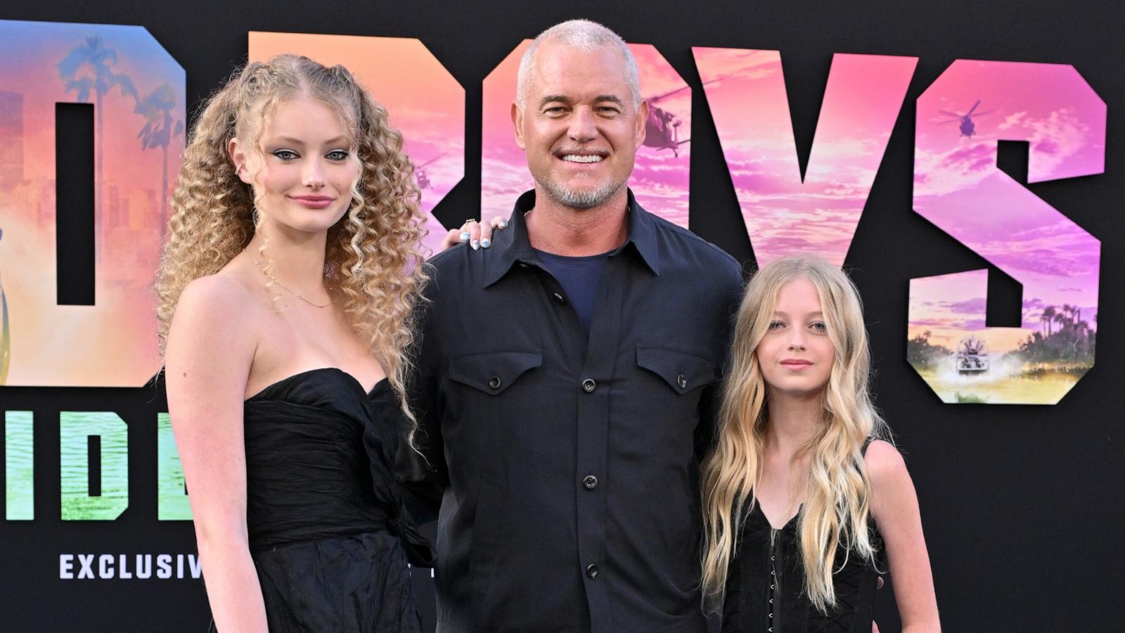 PHOTO: Billie Beatrice Dane, left, Eric Dane, center, and Georgia Geraldine Dane attend the Los Angeles Premiere of Columbia Pictures' "Bad Boys: Ride or Die" at TCL Chinese Theatre, May 30, 2024, in Hollywood, Calif.