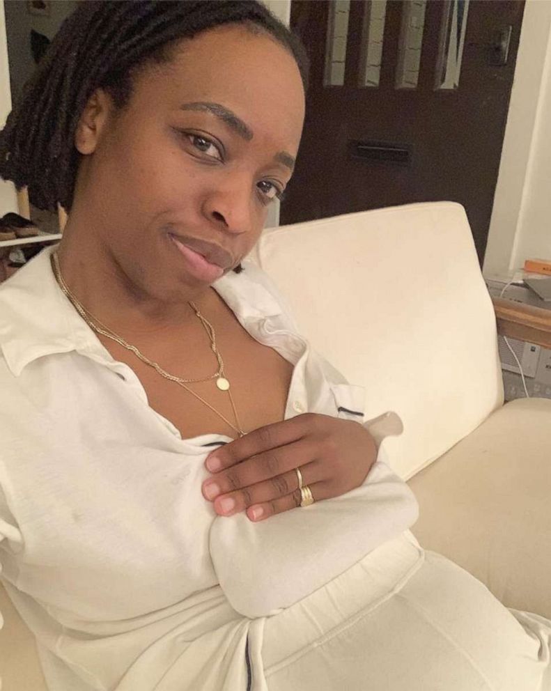 PHOTO: Erica Chidi is pictured while recovering from a 2019 procedure to remove uterine fibroids.