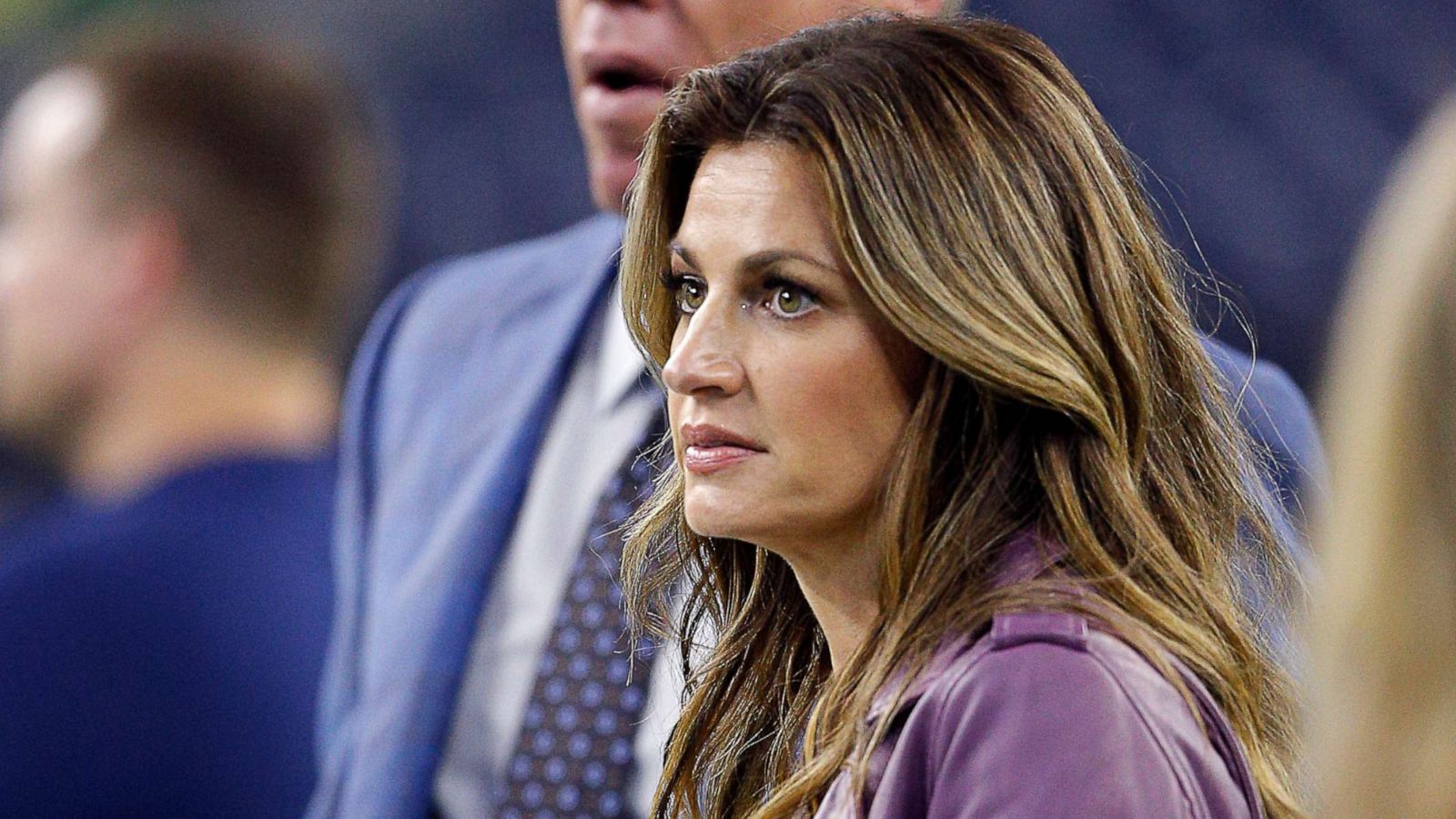 PHOTO: FOX TV commentator Erin Andrews is pictured before the Houston Texans play the Indianapolis Colts at NRG Stadium on Nov. 21, 2019 in Houston.