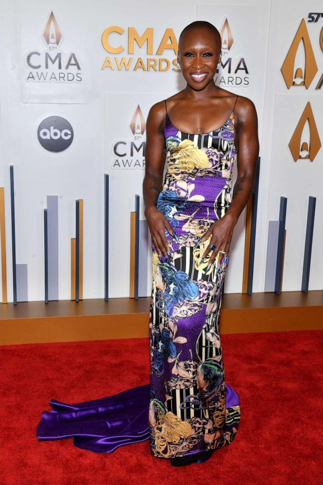 PHOTO: Cynthia Erivo attends the 57th Annual CMA Awards at Bridgestone Arena on Nov. 08, 2023 in Nashville, Tenn.