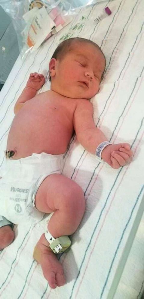 PHOTO: Adeline Eschette was born in Nacogdoches, Texas, where her family evacuated to during Hurricane Ida.