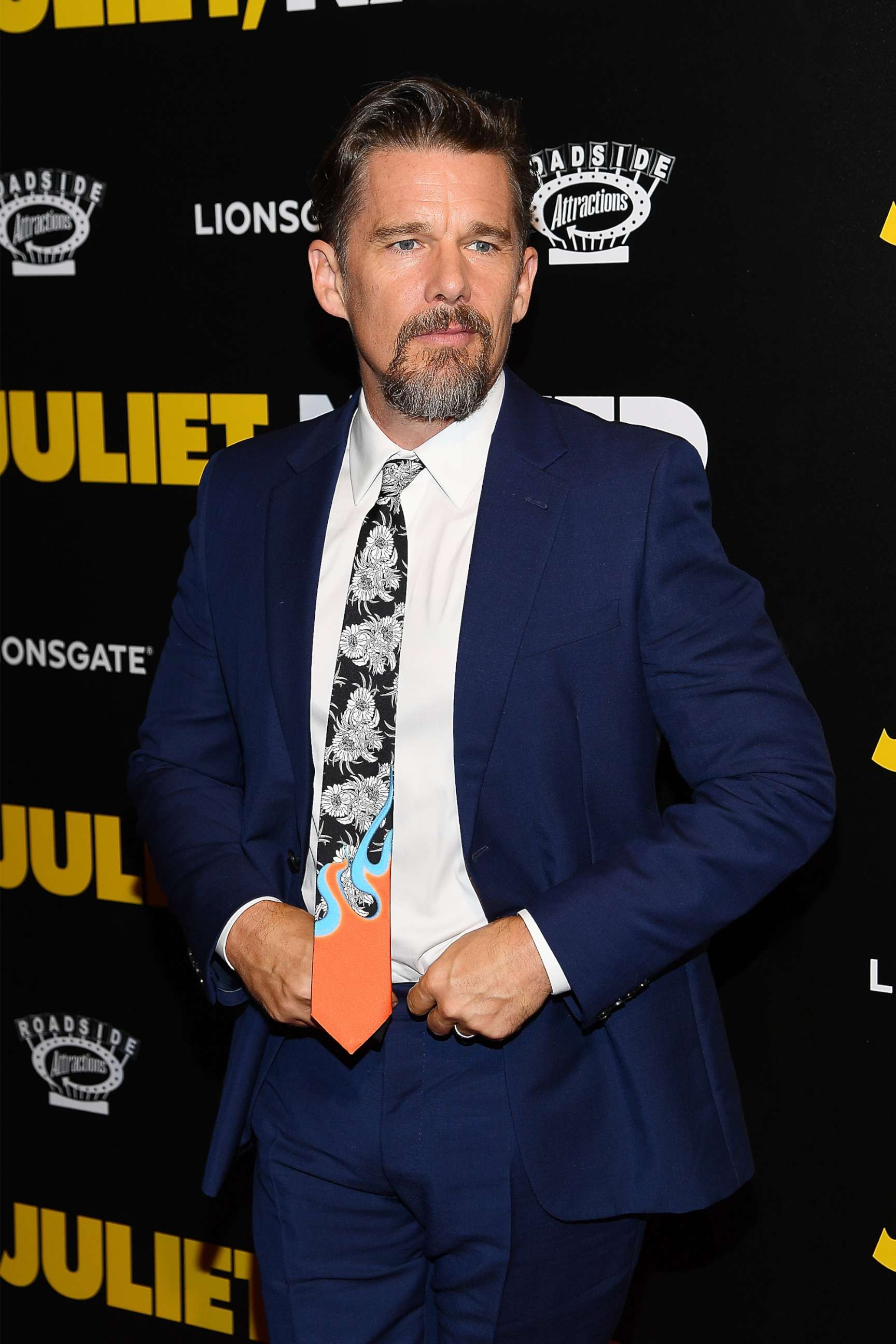 PHOTO: Ethan Hawke attends the 'Juliet, Naked' New York Premiere at Metrograph on Aug. 14, 2018 in New York City.
