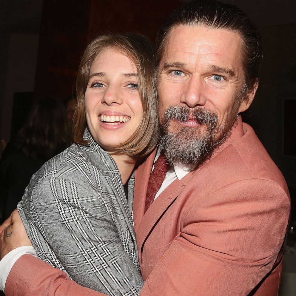 VIDEO: Ethan Hawke and family hold sing-along while in self-quarantine.