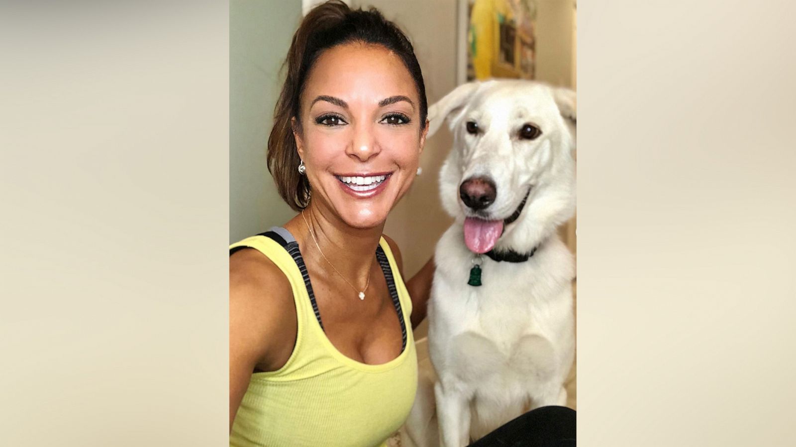 PHOTO: In this photo posted to Eva LaRue's Instagram page, she is shown with her newly adopted dog, Cali.