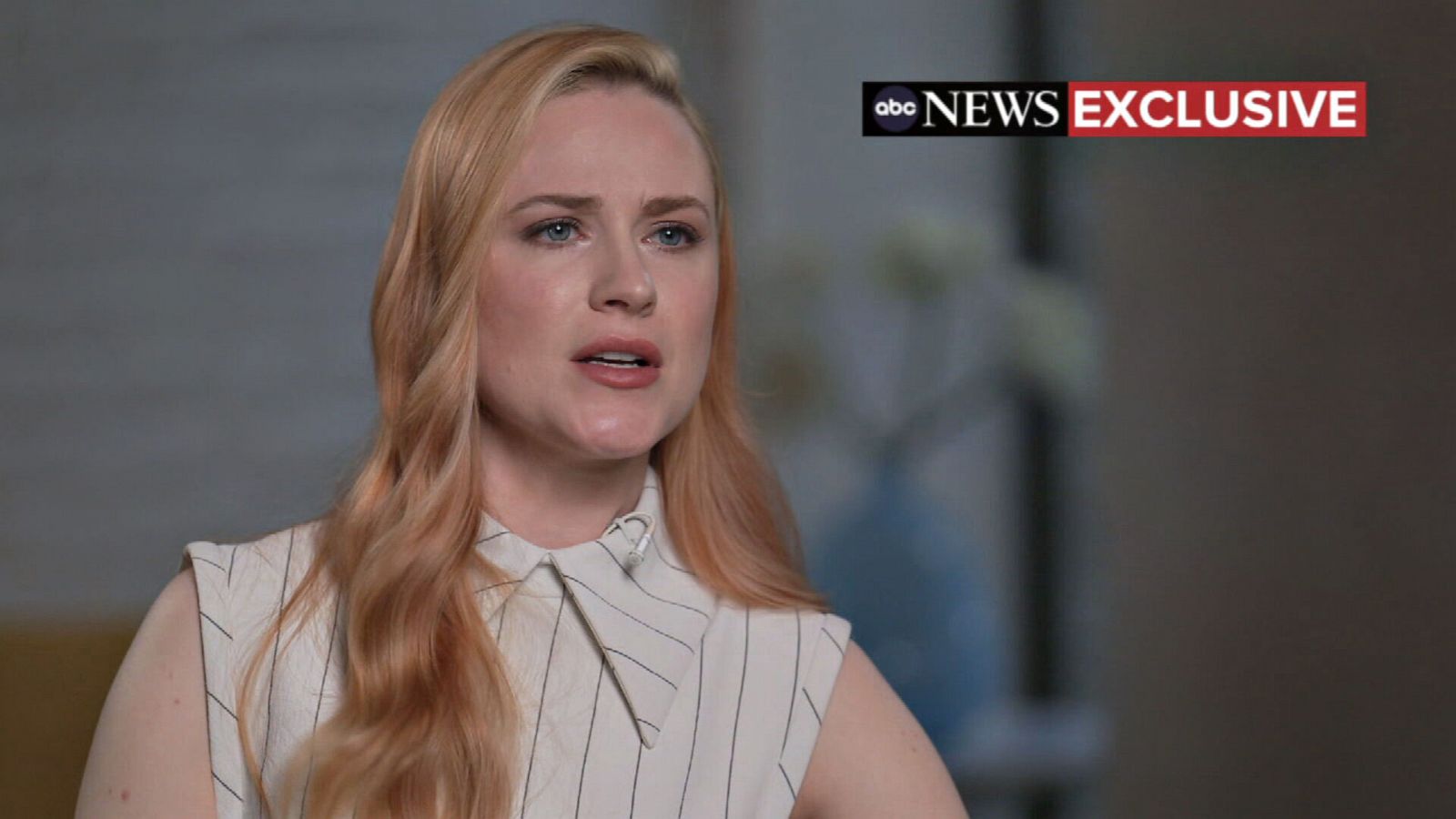 PHOTO: Evan Rachel Wood speaks to "Good Morning America" in an exclusive interview that aired on March 14, 2022.