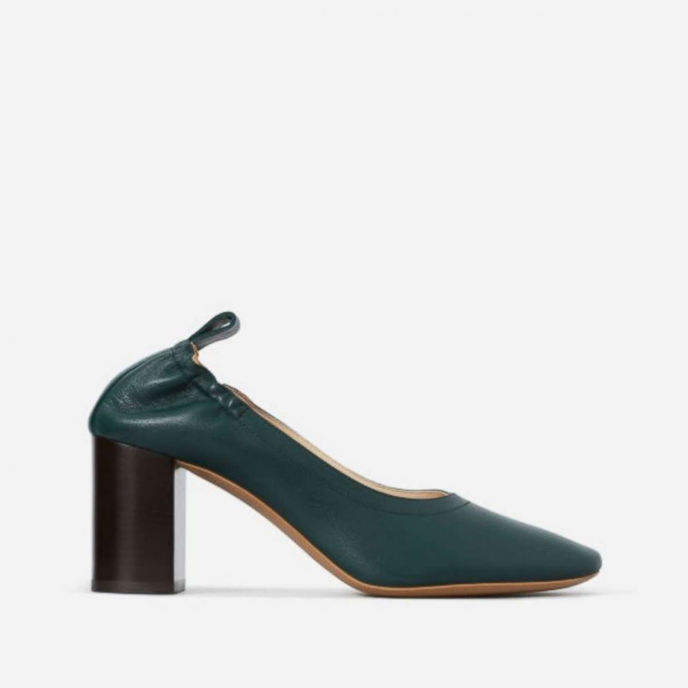 PHOTO: Comfort is the name of the game and that starts with an elasticized back that prevents blisters. Everlane sells this shoe in a wide range of colors but we like dark ivy. It's an unsung color that feels more sophisticated than black.