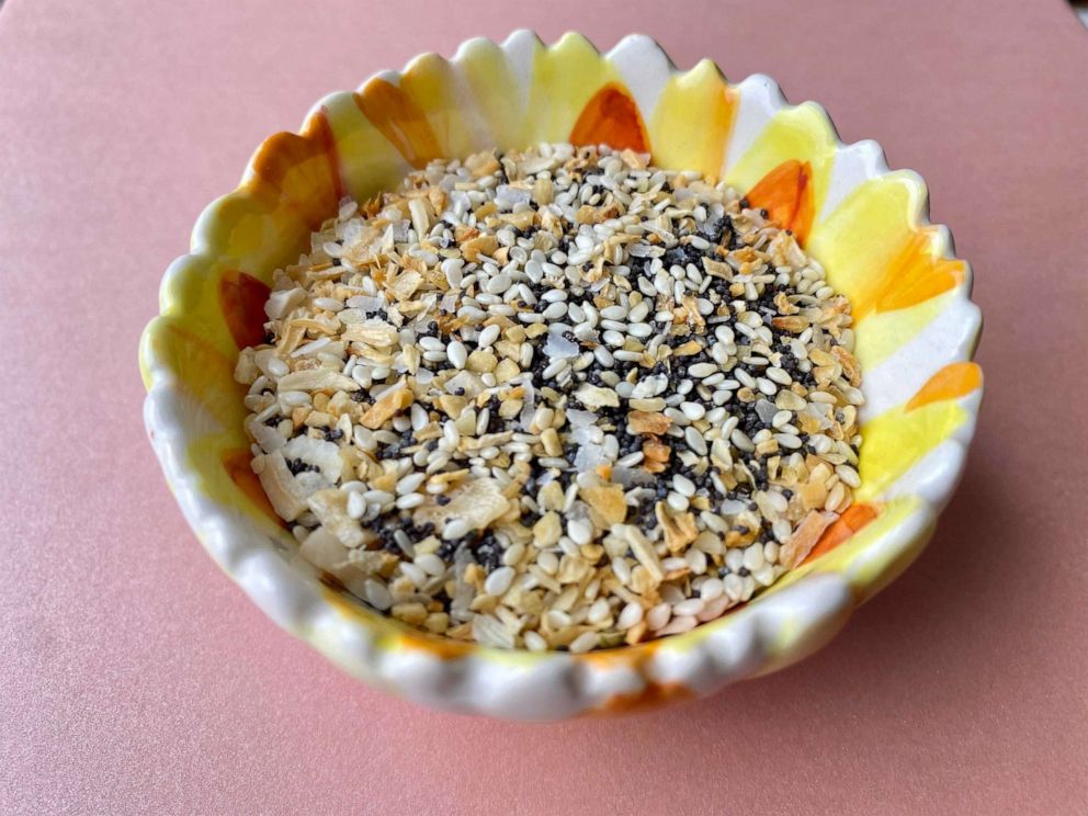 PHOTO: A blend of sesame and poppy seeds, salt, pepper, dried garlic and dried onion.