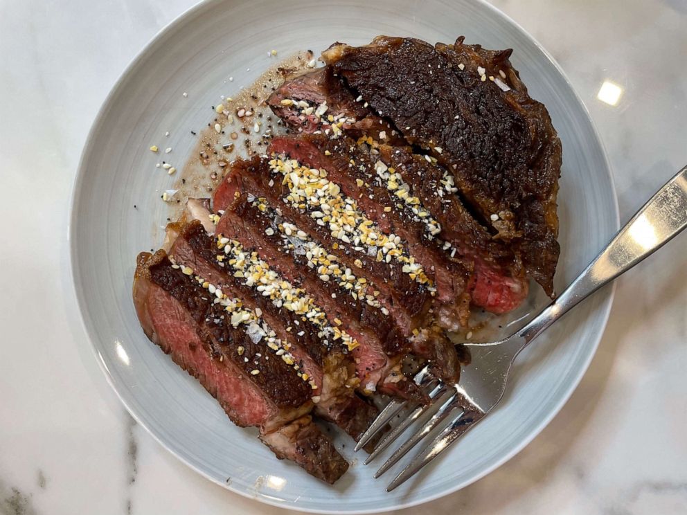 PHOTO: Jake Cohen prepared a seared steak finished with his everything seasoning blend.