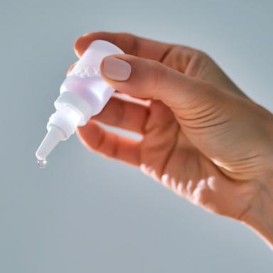 PHOTO: Stock photo of a person using eye drops.