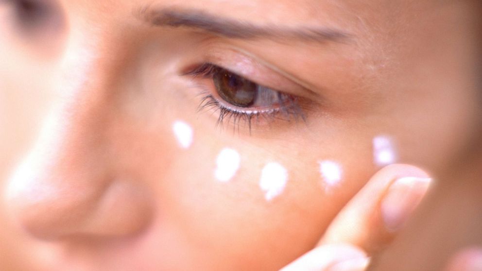 PHOTO: A woman puts on eye cream in an undated stock photo.