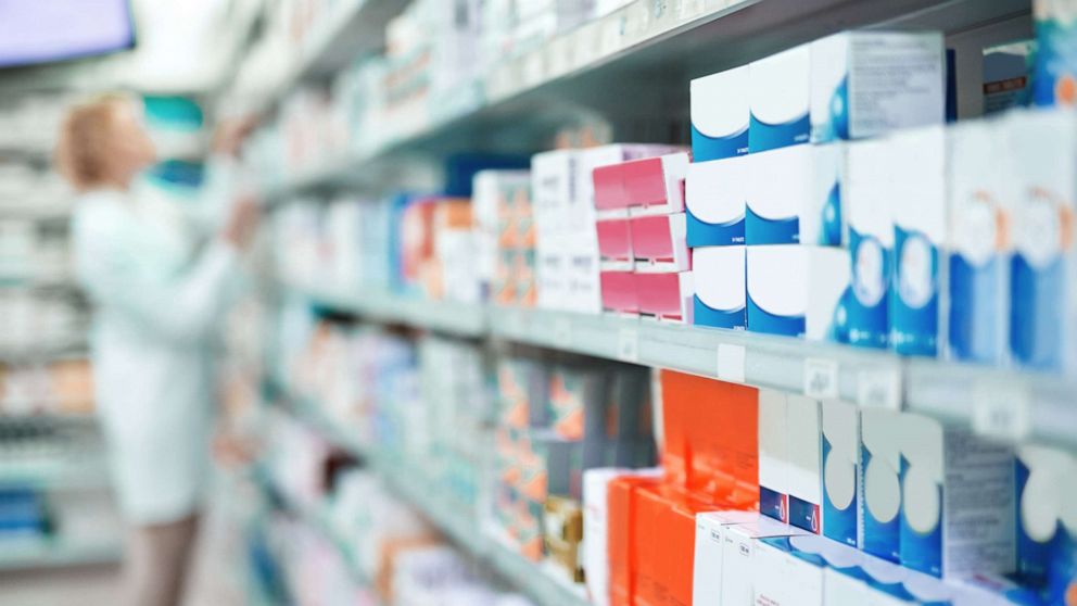 PHOTO: Products in a pharmacy are seen in an undated stock photo.