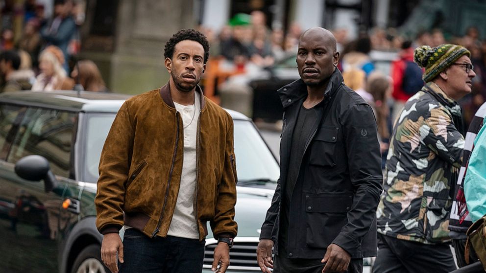 PHOTO: Ludacris, left, and Tyrese Gibson in a scene from the movie, "F9: The Fast Saga."