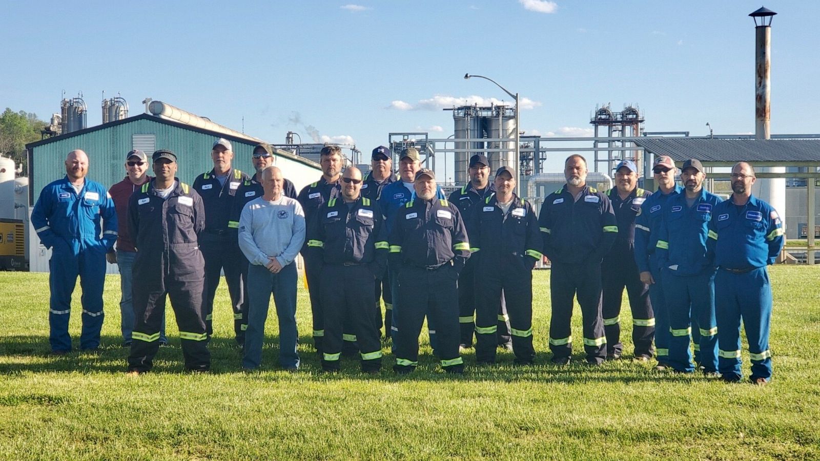 PHOTO: Employees at Braskem polyolefins factories in Pennsylvania and West Virginia spent 28 days at work to create as much raw material for N95 masks and hospital gowns as possible.