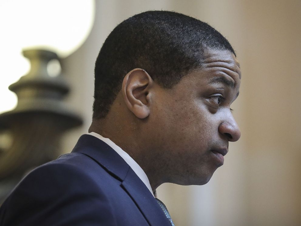 PHOTO: Virginia Lt. Governor Justin Fairfax presides over the Senate at the Virginia State Capitol, Feb. 7, 2019, in Richmond, Va. 