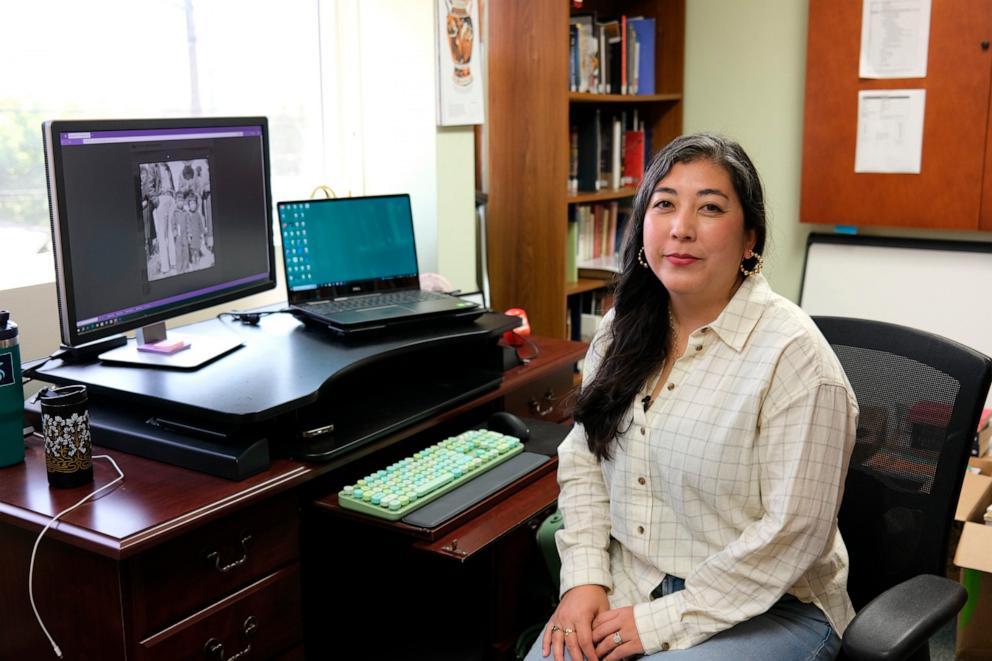 PHOTO: Caitlin Oiye Coon is the archives director at Densho, a nonprofit dedicated to educating and preserving artifacts and stories about the incarceration of Japanese Americans during World War II.