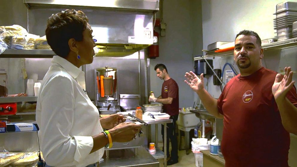 PHOTO: Yassin Terou, owner of Yassin's Falafel House in Knoxville, Tenn., opens up in an interview with "GMA." 