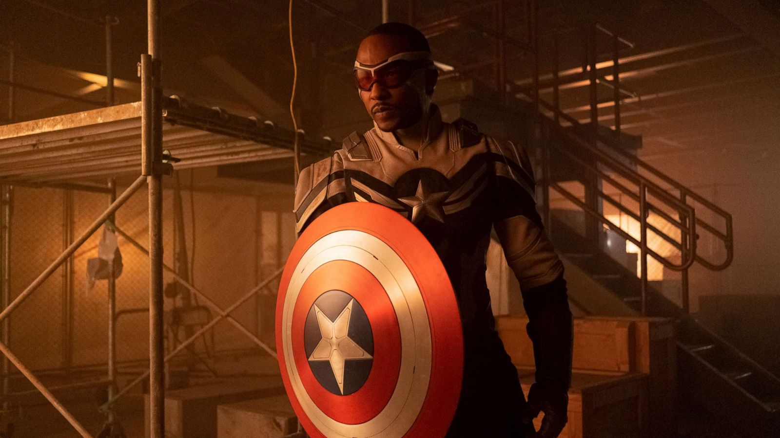 PHOTO: Anthony Mackie stars in Marvel Studios' "The Falcon and the Winter Soldier," on Disney+.