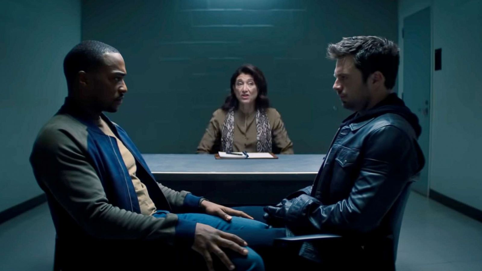 PHOTO: Anthony Mackie, left, and Sebastian Stan in a scene from "The Falcon and the Winter Soldier."