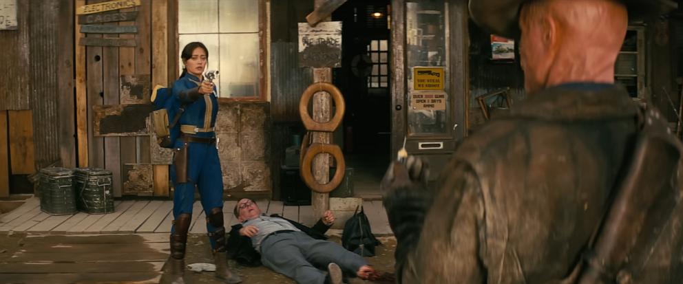 PHOTO: Ella Purnell and Walton Goggins appear in a trailer for "Fallout."