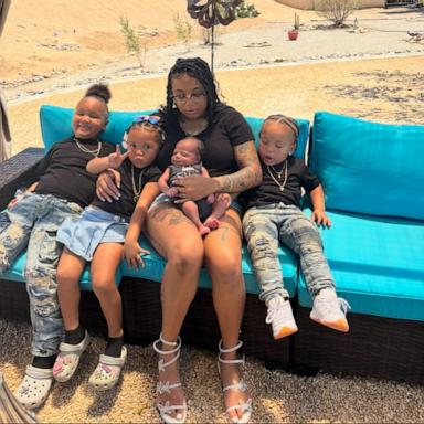 PHOTO: Mom Nauzhae Drake, 26, welcomed all four of her children on the same day of July 7 but during different years.
