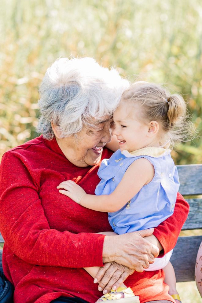 PHOTO: On March 25, Keiko Neutz of Louisville, Kentucky was hospitalized with COVID-19. The 87-year-old was under isolation so one of her 28 grandchildren, arranged it so Keiko would be surrounded by loved ones through a social networking app.