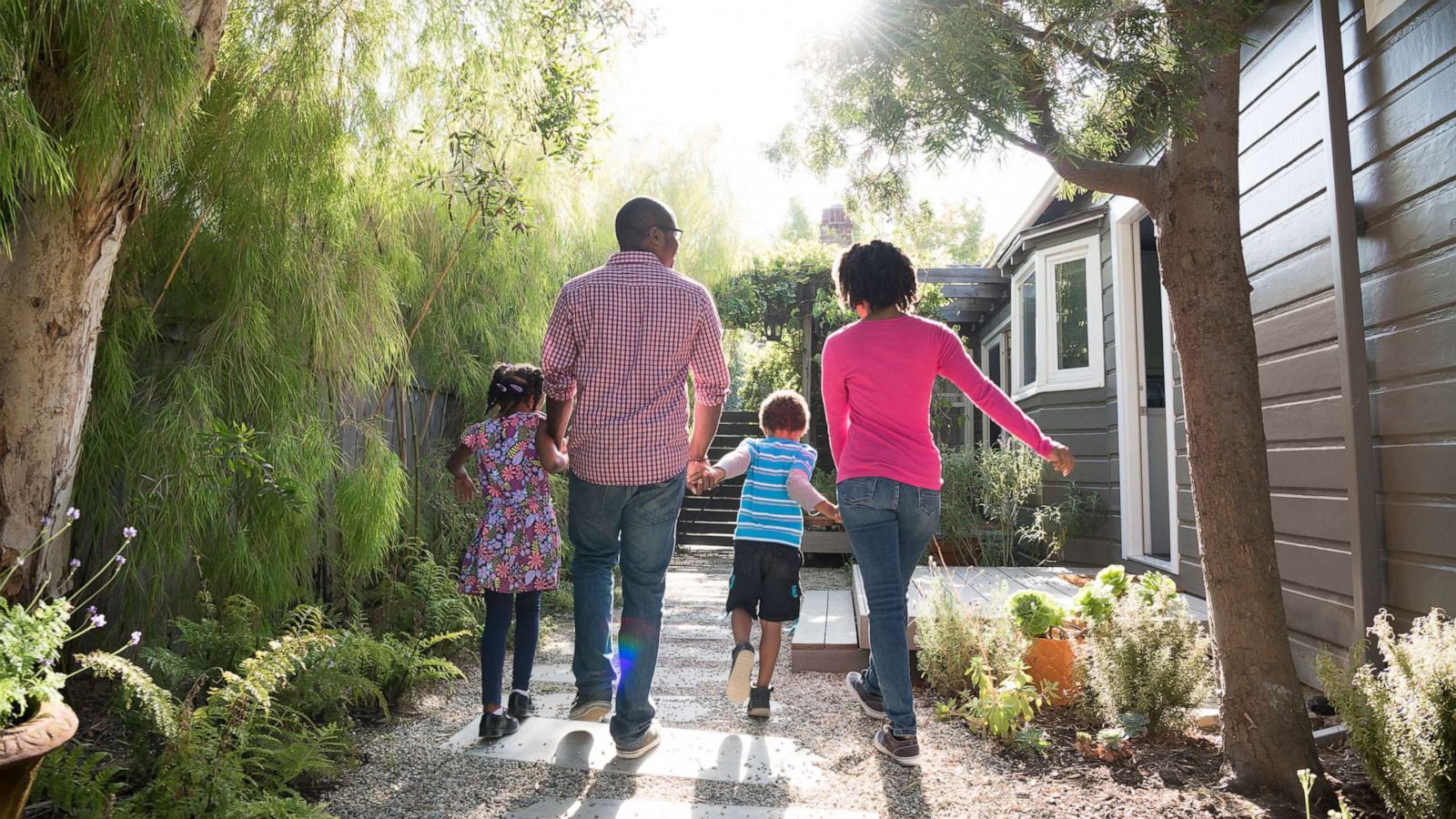 PHOTO: A family walks in an undated stock photo.