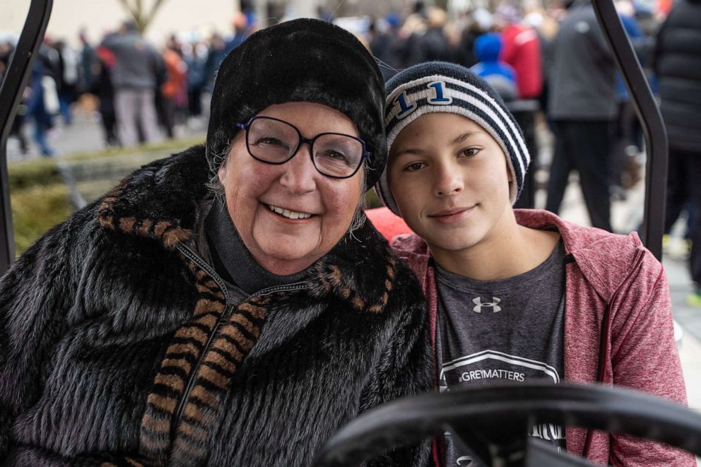 PHOTO: Nancy Maiers is seen with her 12-year-old grandson, Parker Maiers, on Thanksgiving day, 2019.