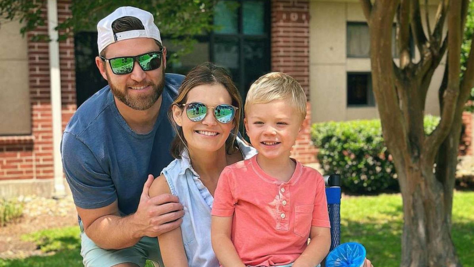 PHOTO: Taylor Odlozil poses with his wife Haley and their son Weston in this image posted on Instagram on May 17, 2023.