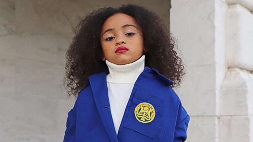 PHOTO: Aili Adalia, 6, a mini fashion blogger, channeled Tracee Ellis Ross' fashion moment from InStyle's November 2018 issue.