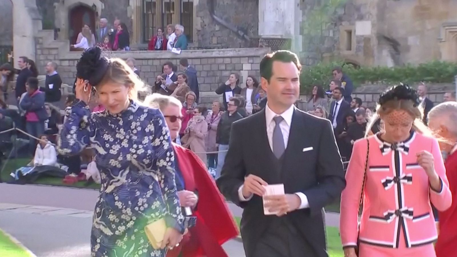 VIDEO: Fascinators go flying at Princess Eugenie's royal wedding