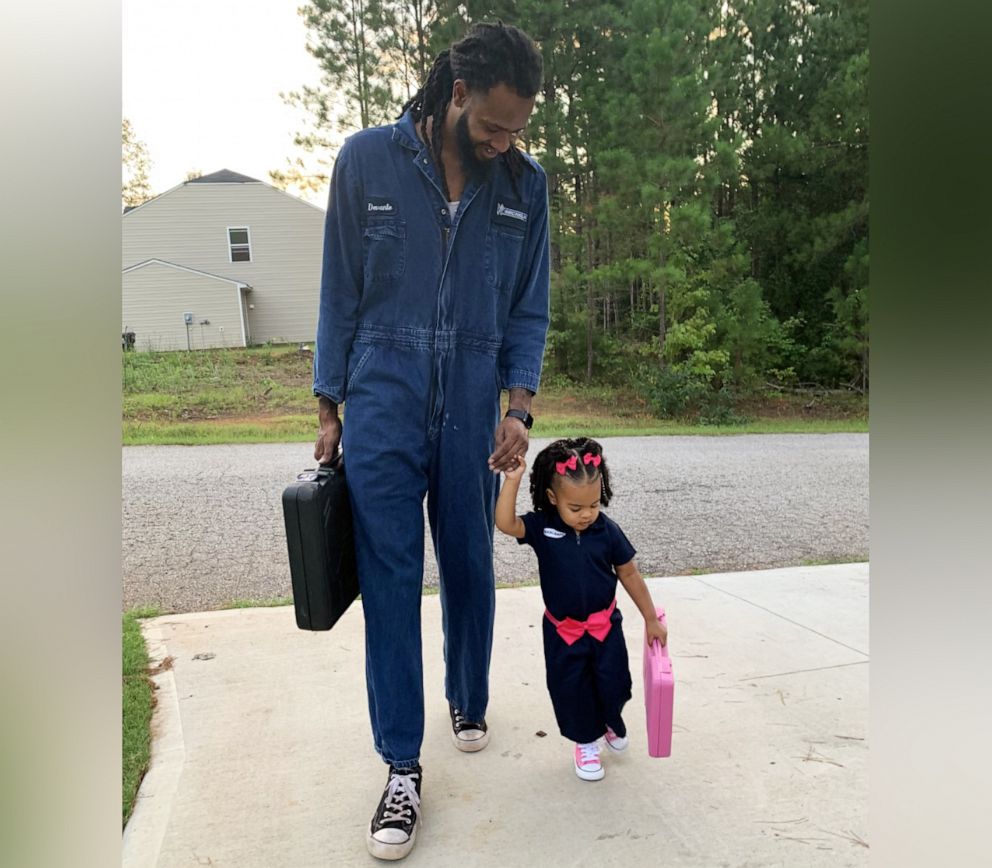 PHOTO: Devante Bennett-Dotson of Anderson, S.C., poses with his daughter, Londyn Bennett-Dotson, 2, in honor of their birthdays, which are one day apart.