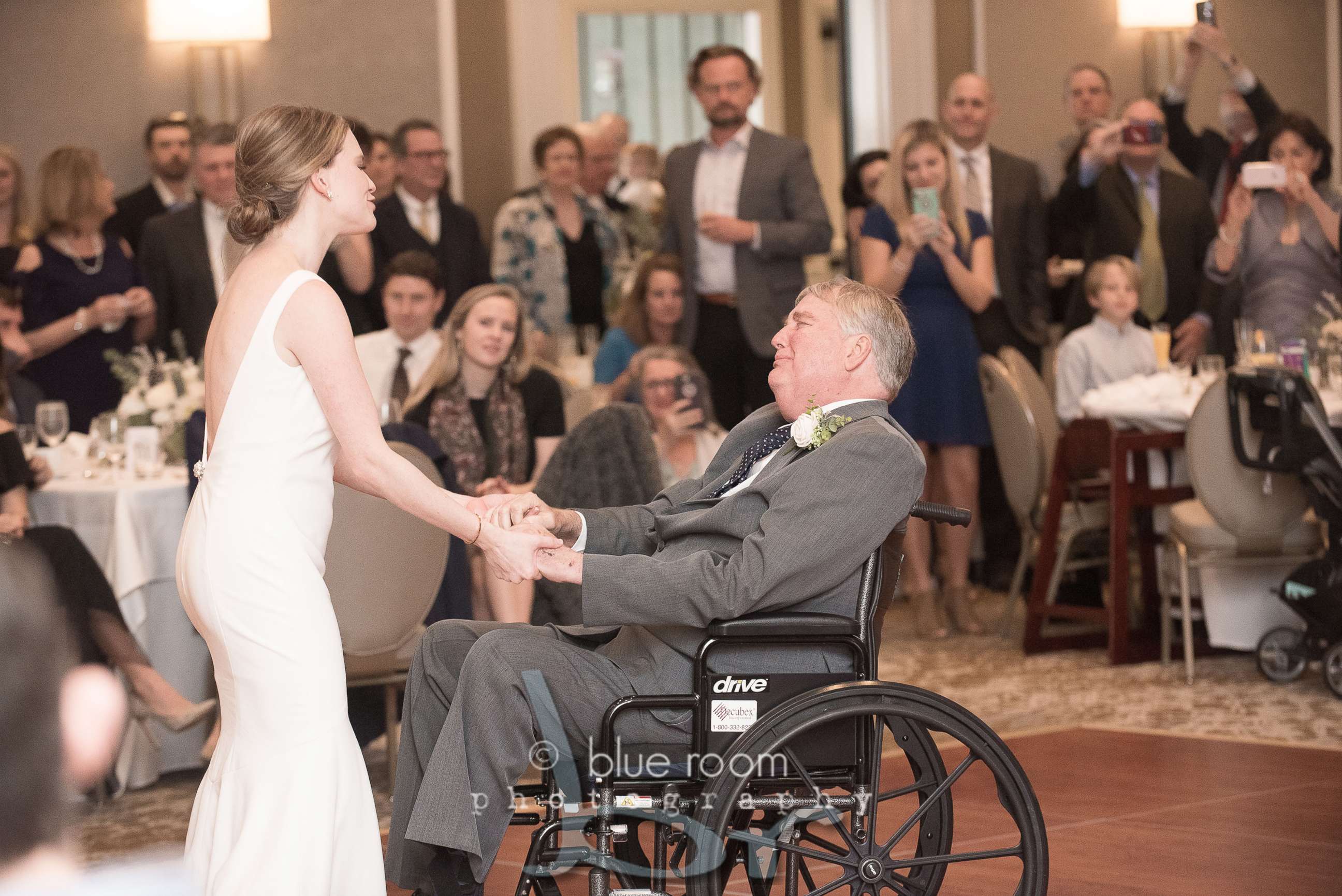 PHOTO: Mary Bourne Butts and her dad, Jim Roberts, shared a special first dance at her Dec. 29, 2018, wedding in Alabama.