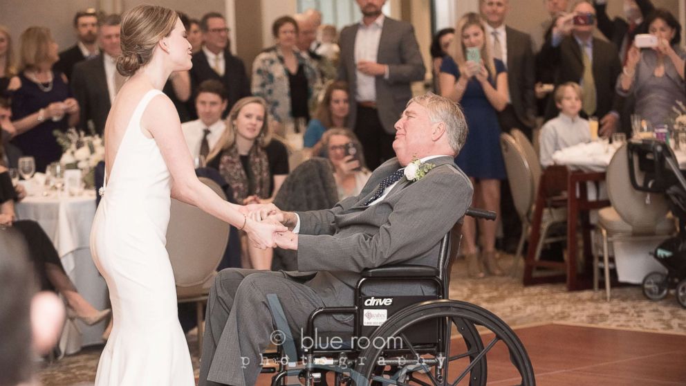 PHOTO: Mary Bourne Butts and her dad, Jim Roberts, shared a special first dance at her Dec. 29, 2018, wedding in Alabama.