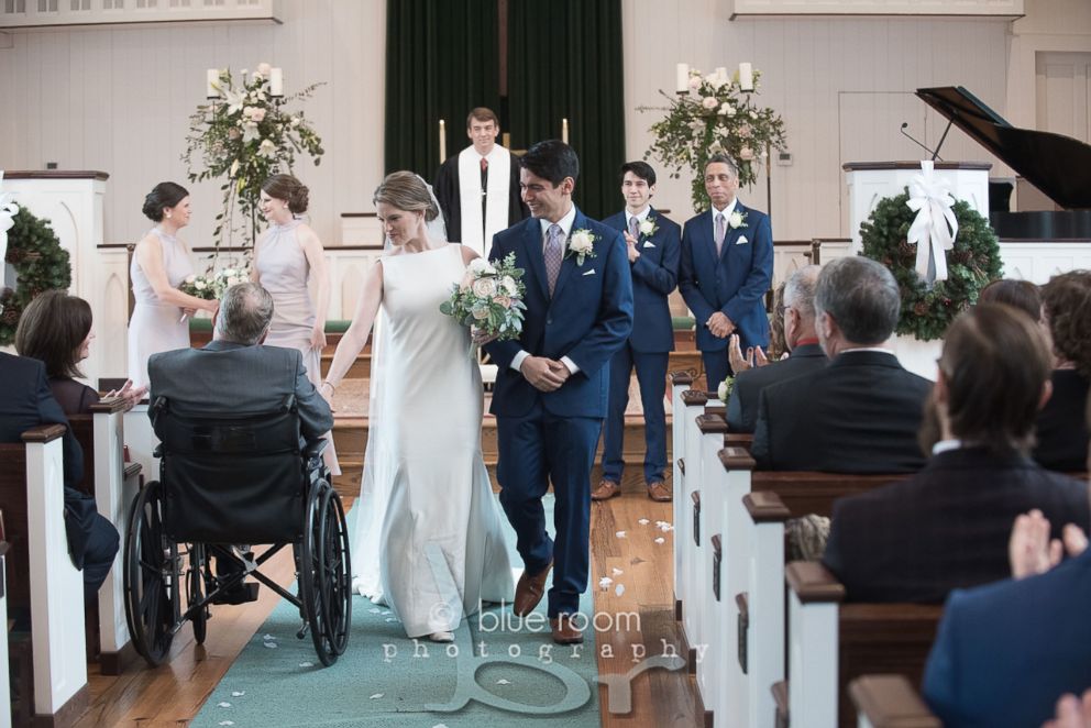 PHOTO: In 2017, Jim Roberts was diagnosed with a cancerous brain tumor and on Dec. 29, shared a special first dance with his daughter Mary Bourne Butts after she married James Butts in Alabama.