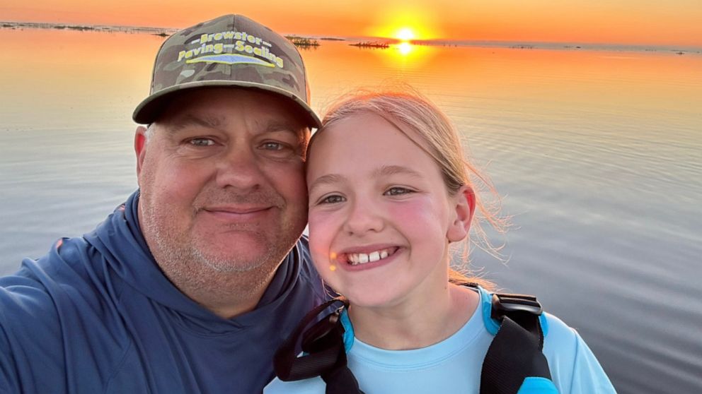 VIDEO: Girl makes big catch on 1st fishing trip with dad