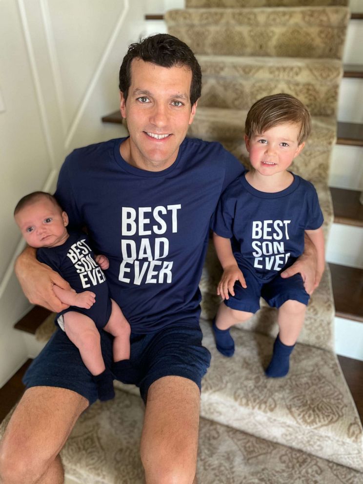 Christopher Mooney and his two kids. 